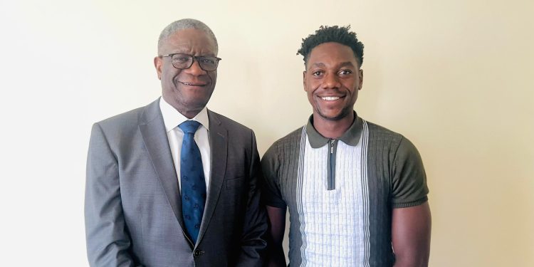 Bukavu basket:Rencontre fructueuse entre le MVP Noé cuma toto et le prix Nobel de la paix 2018 Dr Denis Mukwege
