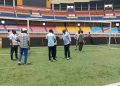 Infrastructures:Les poteaux du stade des martyrs remis.