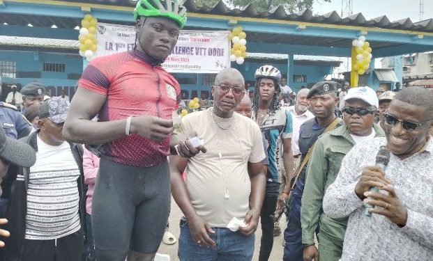Cyclisme:Ousman Jean remporte en solitaire la 1ère étape du Challenge VTT Doré ce dimanche 30 mars à Barumbu.