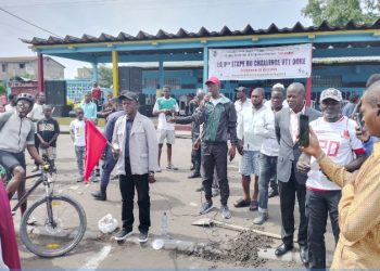 Cyclisme:Le Bourgmestre de Barumbu livre ses impressions sur la 1ère étape du Challenge VTT Doré organisée par la Liprocykin.