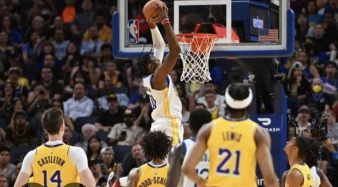 NBA:Jonathan kuminga et les warriors de golden states s&rsquo;offrent le grand choc contre le Lakers de LeBron James.