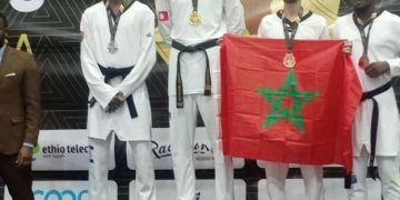 Taekwondo WT/Coupe du Président de la Fédération Mondiale de Taekwondo Zone Afrique /Addis-Abeba 2025,Arnold Nkoy s’adjuge la médaille de bronze.