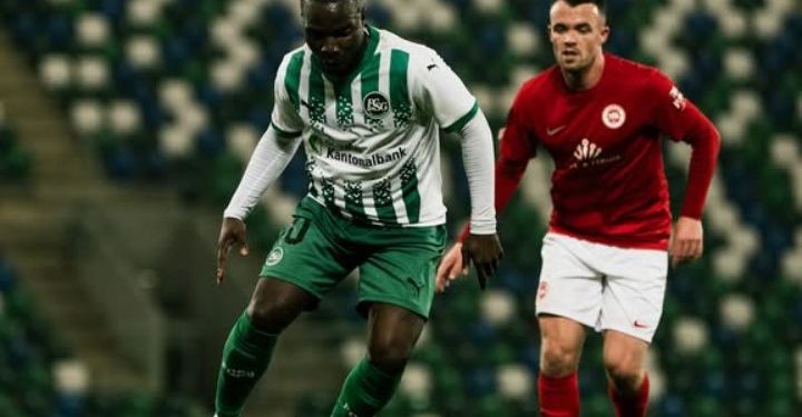 Suisse:SAINT GALLEN annonce officiellement la fin de sa collaboration avec CHADRAC AKOLO.