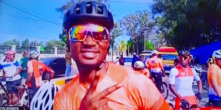 Cyclisme:Ali Kamanga de l&rsquo;Entente de Lubumbashi gagne la 3e et dernière étape du tour de Zanzibar International Sport Festival ce dimanche 22 juin.