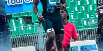 Athlétisme :Au GP international Douala,le congolais Mwimba Sefu Olivier épatant réalise 10’’29, et termine 2è au 100 m.