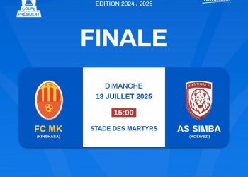 Coupe du Congo 2025:La grande finale entre Simba et MK Étanchéité reportée au 20 juillet.