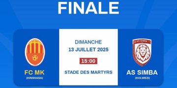 Coupe du Congo 2025:La grande finale entre Simba et MK Étanchéité reportée au 20 juillet.