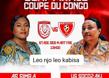 Coupe du Congo :AS Simba vs US Socozaki, un duel porté par deux femmes de tête