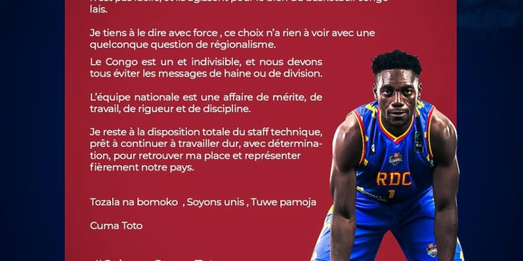 Afrobasket 2025:Cuma Toto clarifie sa non-sélection.