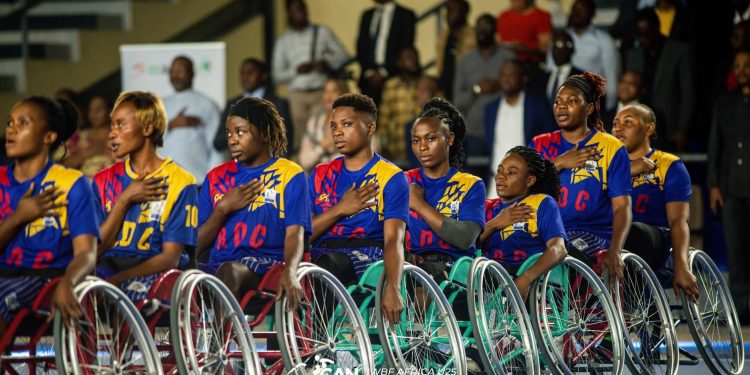 CAN U25 dames de basketball sur fauteuil:La RDC brille sur le terrain,mais risque la disqualification faute de paiement.