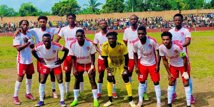 Linafoot Ligue 1/Groupe A:L&rsquo;AS SAINT LUC au finish a pris le dessus sur le CS MANIKA.
