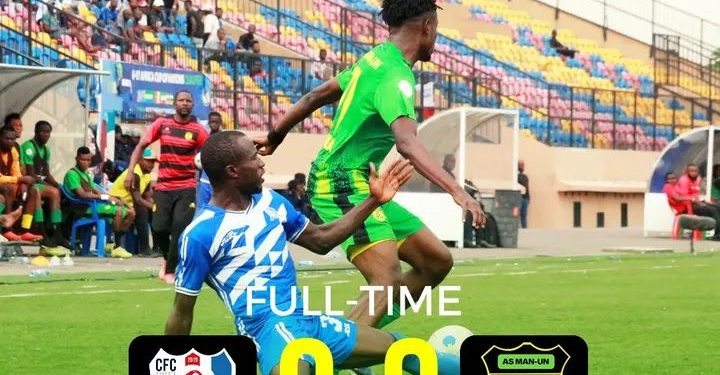 Linafoot Ligue 1/Groupe B:CELESTE FC et MANIEMA UNION deux clubs en course pour les playoffs se neutralisent à Kinshasa.