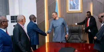 FECOFA:Le nouveau comité de Véron Mosengo reçu au ministère des Sports.