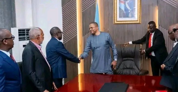 FECOFA:Le nouveau comité de Véron Mosengo reçu au ministère des Sports.