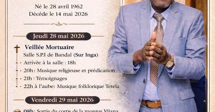 Presse Sportive/Obsèques du confrère Jérome Okitambulu:La veillée mortuaire a lieu ce jeudi 28 mai à Bandal.