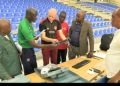 Volley-ball:En prévision de la CAN de Volley-ball Messieurs Kinshasa 2026,clôture le mercredi 13 mai de la visite d’inspection du gymnase jumelé du stade des martyrs par les deux envoyés de la CAVB ‘’