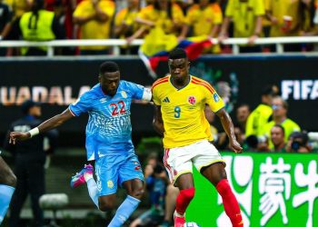 Coupe du Monde 2026/Groupe K:La RDC s’incline face à la Colombie,et jouera sa qualification au seizième de finale lors de la dernière journée face à l&rsquo;Ouzbékistan.