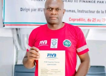 Volley-ball/Stage FIVB Niveau II Bake Ngea Daniel major de la promotion au Burundi.