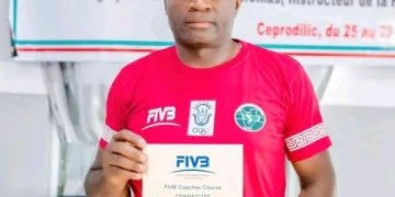 Volley-ball/Stage FIVB Niveau II Bake Ngea Daniel major de la promotion au Burundi.
