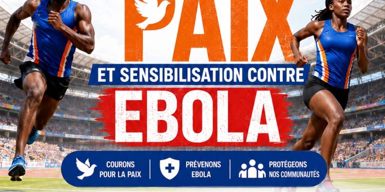 Athlétisme:Le mardi 30 juin au stade des martyrsLa Lidakin en collaboration avec Louison Mbombo Foundation organisent ‘’Compétition de Paix et sensibilisation contre Ebola’’