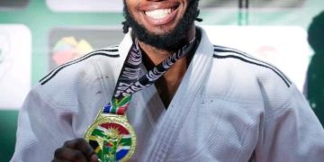 Judo:À African Judo Open à Johannesbourg Brixon,le congolais Raoul Elombola Bwenda s’adjuge la médaille d’or chez les -66 kg.