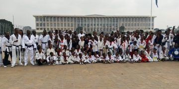 Taekwondo WT:À l’occasion des festivités de l’indépendance de la RDC,L’entente Kin-Ouest a organisé ‘l&rsquo;entrainement de l’indépendance et une marche de santé’’