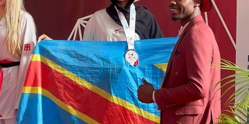 Taekwondo WT:La congolaise Maëlle arrache le bronze à l’Open de Montargis en France.