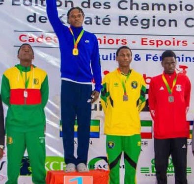 Karaté:Fils de l’arbitre continental de judo Me José Mbuyulu,Glory Ikunangiene Mbuyulu sacré champion chez les -58 kg à la 16è édition du championnat d’Afrique Zone 4.