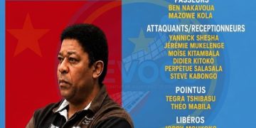 Volley-ball:Eric Ngapeth, le sélectionneur national dévoile la liste de 16 Léopards sélectionnés pour la CAN de volley-ball seniors messieurs Kinshasa 2026.